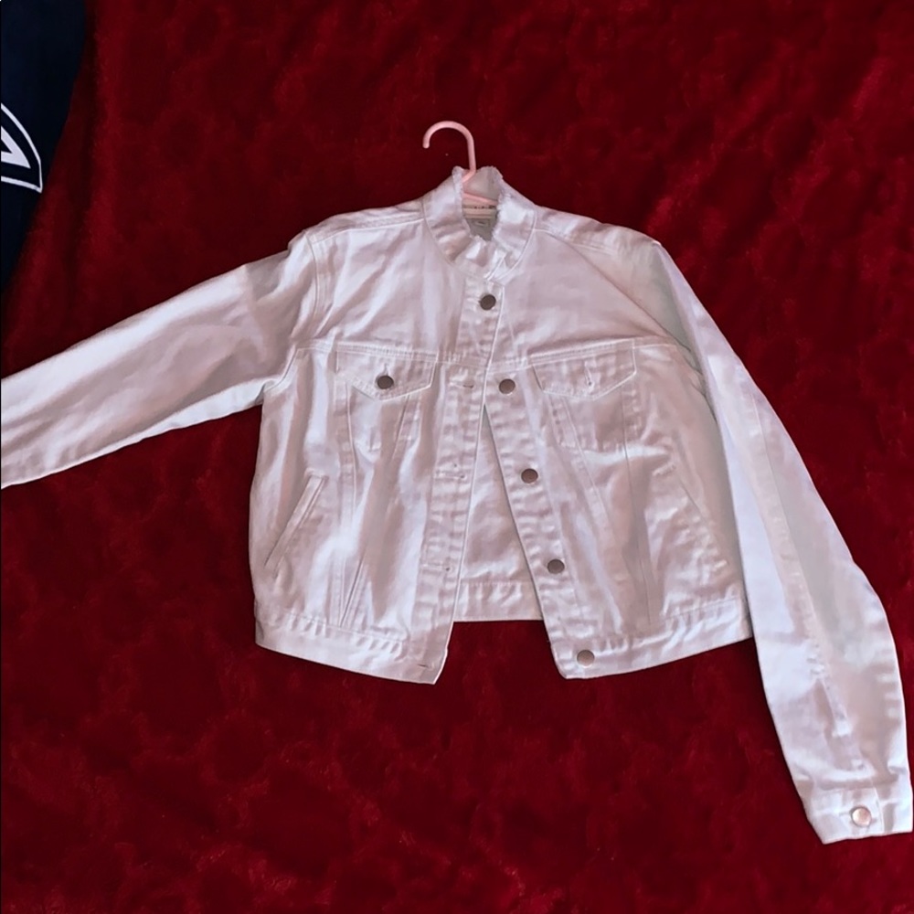 All White Jean Jacket